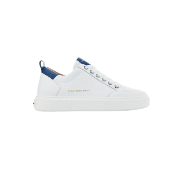 Alexander Smith Sneakers Sneakers Uomo modello Bond con dettagli in contrasto Bianco blu - Francavilla Moda